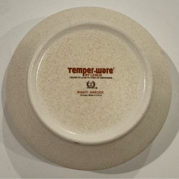 Vintage Temper-Ware By Lenox 6” Replacement Soup Bowl Magic Garden - Picture 4 of 5